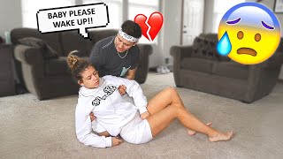 Passing Out While Working Out Prank On Boyfriend Cute Reaction [upl. by Starlin]