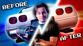 CORVETTE EXHAUST Review Magnaflow Mufflers on a C4 BeforeAfter Comparison [upl. by Ahseya]