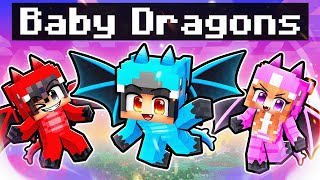 We Turned Into BABY DRAGONS In Minecraft [upl. by Anir]