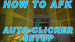 How to AFK in Minecraft AUTOCLICKER SETUP [upl. by Hess517]