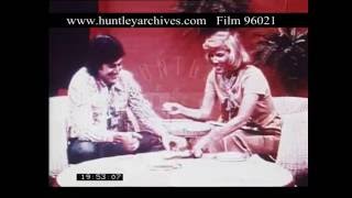 Uri Geller TV Appearance 1970s  Film 96021 [upl. by Florella]