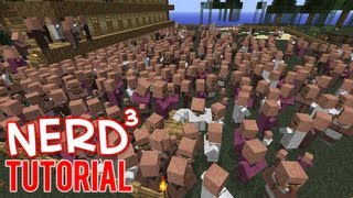 Minecraft Tutorial Infinite Villager Spawner and Emerald Farm [upl. by Dasha]