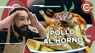 POLLO AL HORNO CON PAPAS BATATAS Y CEBOLLAS [upl. by Goldshlag]