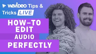 WeVideo Tips and Tricks LIVE Editing your audio [upl. by Zebulen]