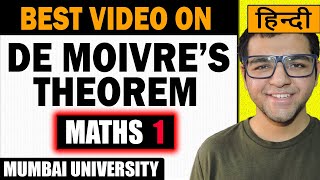 De Moivres Theorem Complex Numbers Engineering Mathematics in Hindi  Type 1 Example 1 [upl. by Lorne841]