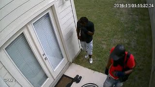 Burglars caught on camera breaking into home [upl. by Ori]