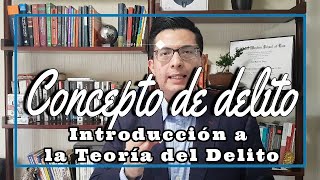 Concepto de delito  Introducción [upl. by Leatrice]