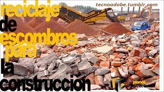 Reciclaje de escombros diferentes soluciones [upl. by Jobi]