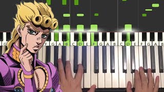 Giornos Theme Piano Tutorial Lesson [upl. by Vullo442]