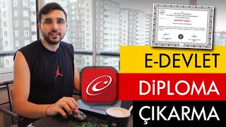 EDevlet Diploma Çıkarma  Mezuniyet Belgesi Nasıl Alınır [upl. by Nillad621]