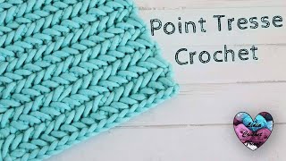 Point tresse Herringbone crochet quotLidia Crochet Tricotquot [upl. by Iver]