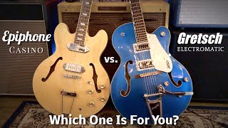 Epiphone Casino vs Gretsch Electromatic [upl. by Laynad]