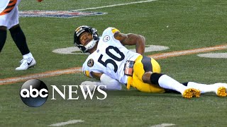 Steelers linebacker suffers major back injury [upl. by Blanchette]