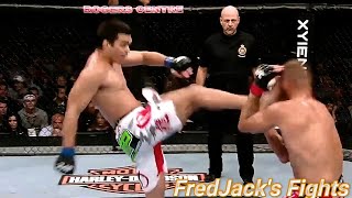 Lyoto Machida vs Randy Couture Highlights Karate Kids Crane Kick KO lyotomachida mma ufc ko [upl. by Aronow]