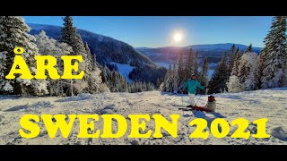 ÅRE 2021 JANUARY SWEDISH BEST SKI RESORT [upl. by Annawek]