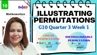 ILLUSTRATING PERMUTATIONS  MATH 10 Q3 [upl. by Firmin]