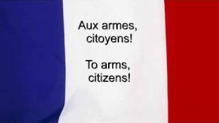 quotLa Marseillaisequot  France National anthem French amp English lyrics [upl. by Lek]