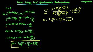 Electronic Devices Fermi energy of an Intrinsic semiconductor [upl. by Starla]