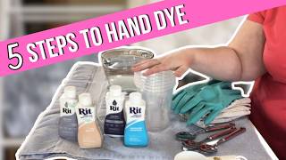 Lets Dye Cross Stitch Fabrics Together at Home [upl. by Jessica443]