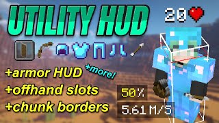 Utility HUD  resource pack showcase for bedrock edition 116 [upl. by Yelsel]