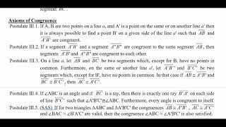 Geometry 18 Hilberts Axioms [upl. by Nalor]