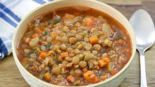 The Best Lentil Soup Recipe [upl. by Etnuhs461]