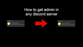 How get admin in any discord server [upl. by Leind]