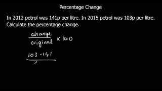 Percentage Change [upl. by Notsle]