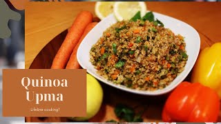 Quinoa Upma  Weight Loss Recipes  Quinoa Recipes  Healthy Recipes  Breakfast Recipes [upl. by Sexton]