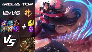 TOP Irelia vs Renekton  NA Grandmaster Patch 1424 [upl. by Odlanyer]