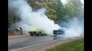 Lewiston Car Show Parade amp Mega Burnouts [upl. by Lorin]