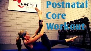 12 Minute Postnatal Core WorkoutAbs Workout for After Pregnancy or C Section [upl. by Anahsek283]