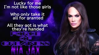 Nia Jax WWE Theme  Force Of Greatness lyrics [upl. by Anilok]