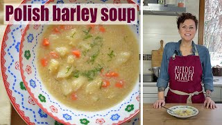 Simple Barley Soup KRUPNIK  cooking Polish food [upl. by Caldwell698]