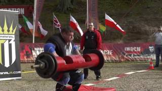 LOG LIFT WORLD RECORD 500lbs Strongman Record  227kg  by Zydrunas Savickas 2014 [upl. by Bronwyn]