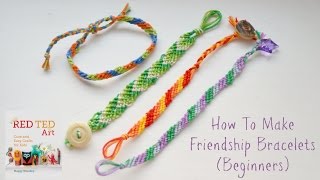 How to Make DIY Friendship Bracelets Beginners Diagonal Pattern [upl. by Eanehs]