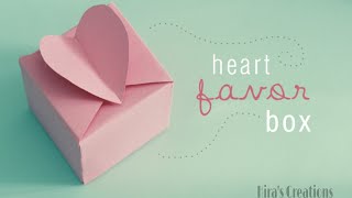 How To Make Easy Paper Box That Opens And Closes Heart Shape Paper Gift Box Origami  Heart Box [upl. by Anieral563]