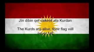 Ey reqib her  kurdish anthem lyrics kurdishampenglish [upl. by Dobb]