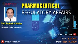 LIVEPharmaceutical Regulatory Affairs [upl. by Nehtanhoj]