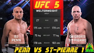 UFC 5  PENN VS GSP 1 [upl. by Ahrens]