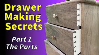 Drawer Making  The Right Way Parts [upl. by Os38]