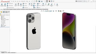 SolidWorks Beginner Tutorial  Apple iphone 14 pro [upl. by Ecnedurp]