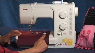 Janome Magnolia 7318 Beginner Sewing Machine [upl. by Happ]