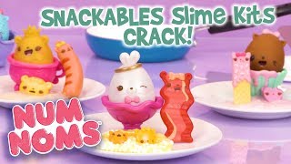 Num Noms  Snackables Slime Kits  Crack  Official Play Video [upl. by Alaecim]