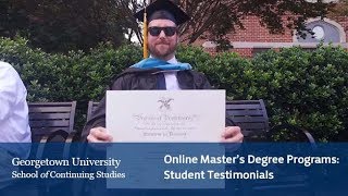 Online Masters Degree Programs Student Testimonials [upl. by Sedberry]