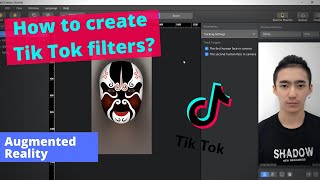 How to create Tik Tok Filters Effector Augmented Reality 2019 EN Captions [upl. by Seek]