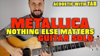 Metallica Nothing Else Matters solo acoustic lesson [upl. by Rovaert]