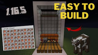 Minecraft easy to build automatic Cow Farm  with Spawners  Dr360 GT [upl. by Mcadams780]