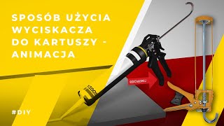 Jak używać wyciskacza do silikonów klejów i mas uszczelniających w kartuszach [upl. by Iseabal716]