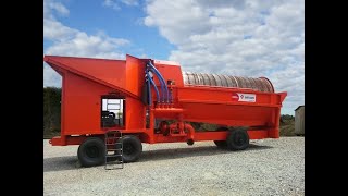 sand and gravel trommel screen aggregate separator  DETACH  model SAS 318E SAS340M [upl. by Siram]